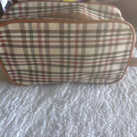Tartan Plaid Cosmetic Pouch - Picture 1 of 8